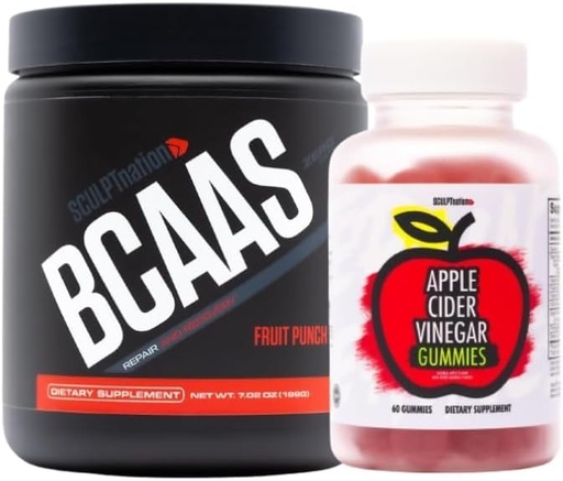 [BRSROCT7CJ7AIGTV] Sculpt Nation by V Shred BCAA Powder and Apple Cider Vinegar Bundle
