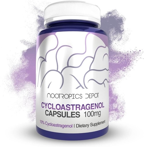 [BRSROZLQOQCQI2T4] Nootropics Depot Cycloastragenol 10% Capsules TENIDO 100mg TEN 30 Conde Silencio Astragalus membranaceus TEN Cellular Health, Immune Support, Longitudes Telomeres