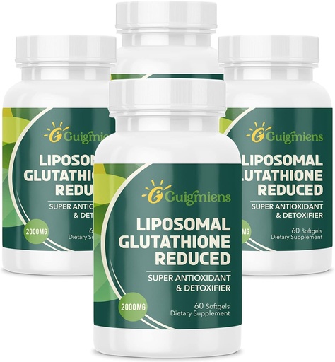 [BRSRM2QHBVYQ43LF] Liposomal Glutathione 2000 MG,10x Better Absorption,Glutathione Supplement with Hyaluronic Acid + Collagen Peptide + Resveratrol,Powerful Antioxidant,Health Aging,Immune Health,240 Count