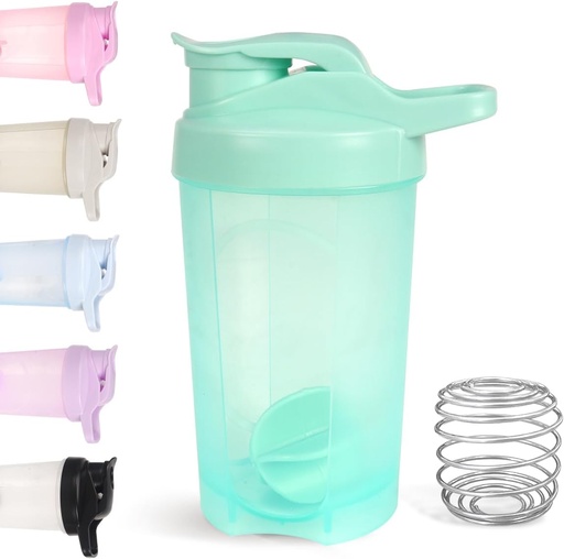 [BRSRAED4OR7QMAD5] D.Y.A 16oz Shaker Bottle, Leak Proof Sports Shaker for Protein Shakes, Pre Workout & Travel, BPA Free, Green, 16oz/500ml