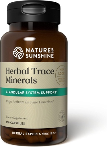[BRSWIYQCOYGGCEDE] Natura's Sunshine Herbal Trace Minerals, 100 Capsules 