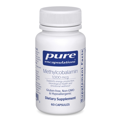 [BRSWIY36B5YBU3LM] Pure Encapsulations Methylcobalamin 1,000 mcg - Vitamin B12 Supplement to Support Memory & Nerve Health - Premium Vitamin B12 Capsules - 60 Capsules
