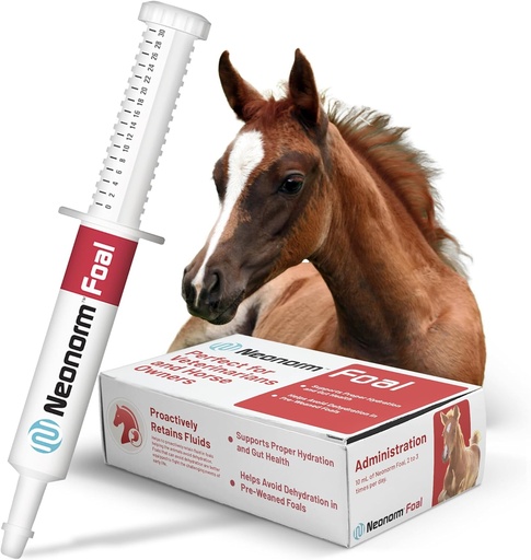 [BRSROBQHCV5WGDLO] Jaguar Animal Health Foal - Equine Supplement Paste for The Support of Proper Hydration & Bowel Health - Plant-Based Product for Pre-Weaned Foals (30 mL)
