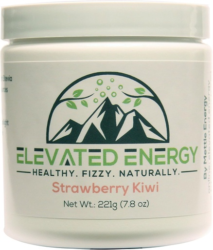 [BRSWG2TQOEJRACTA] Healthy Energy Drink Powder - Stevia & Natural Caffeine | Elevated Energy Fizzy Drink Mix | Strawberry Kiwi | 30 Servings