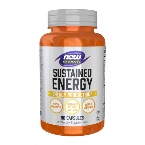 [BRSROFIDBEFRQHI2] Now Foods Sports, Sustained Energy Energy Production* Mental Alertness* Sustained Release Caffeine with B Vitamins 90 Veg Capsules