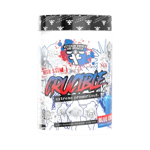 [BRSROZIBBACQYGY4] Crucible Pre-Workout Powder, Explosive Workouts, Laser Focus, High Stim, Amazing Flavor, Veteran Owned and Operated (25 Servings, Blue Cherry Slushie)