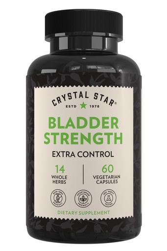 [BRSWKHY3CAPGGCTE] Crystal Star Bladder Strength (60 Capsules) – Herbal Urinary Tract Health and Extra Strength Bladder Control Supplement, Cranberry Extract, Pumpkin Seed Extract, Plantain and Wild Yam Root, Non-GMO