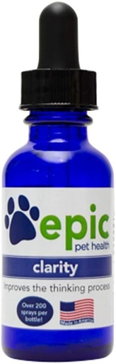 [BRSWIELYOR5RCD36] Clarity - All Natural Liquid Supplement for Old or Ill Pets That Improves Cognition - Easy to Use - Mist Over The Face and Put in Food & Water (Dropper, 2 Ounce)
