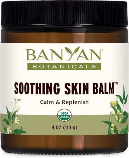 [BRSWI2YQBYAAM3A5] Banyan Botanicals Soothing Skin Balm – Organic Herbal Skin Care Salve with Neem Leaf and Vetiver – Cooling and Soothing Balm For Natural Skin Health – 4 oz – Non GMO Sustainably Sourced Petroleum Free
