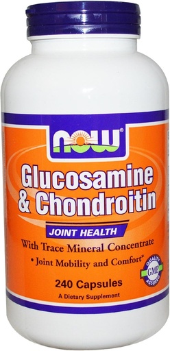 [BRSWIY3ZDN4WE2LG] Now Foods: Glucosamine and Chondroitin, 240 caps