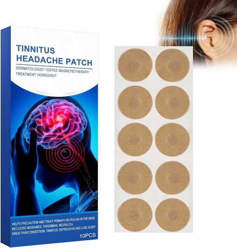 [BRSROCQNAV7BQAL2] Tinnitus Patches, 10 PCs Ear Patches for Tinnitus, Ear Pain Patch, Hearing Weaken, Itchy Ears/Non-Woven Fabric Patch (10PCS)