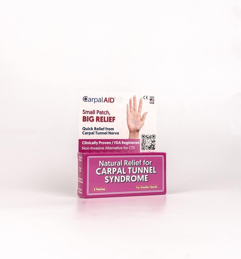 [BRSW2GA5O4FAKAI2] Patch for Carpal Tunnel Relief – Revolutionary Patented Technology – Clinically Proven Medical Adhesive Provides Relief for Carpal Tunnel (Small – 5 Pack)