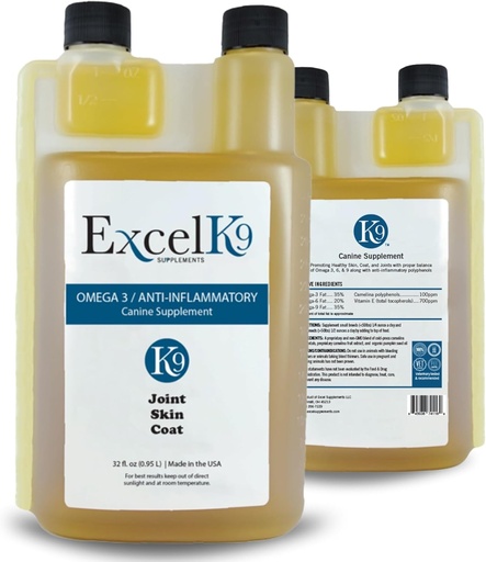 [BRSROEA6OABW223P] Excel Supplements Canine Supplement - Dog Supplement for for Joint Mobility, Skin and Joints