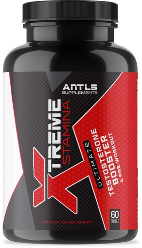 [BRSWGYA2DEBWYFYY] Testosterone Booster for Men with Nitric Oxide Pre Workout L-Arginine L-Citrulline AAKG D-Aspartic Acid Tongkat Ali Muscle Performance Energy 60 Capsules
