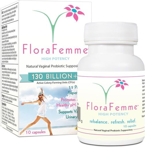 [BRSWIZIBCQCB2336] pH Vaginal Probiotics Suppository - Supports pH Balance of Yeast & Bacteria for Feminine Freshness. Supports Restoration of Healthy Vaginal Flora & Eliminates Vaginal Odor