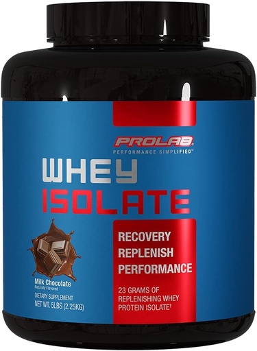 [BRSW2YIFCMFBG3DF] Prolab Whey Isolate 5LB、Ultra-Pure、23g蛋白質及びBCAAsと隔離する速い吸収の乳蛋白質、サポート細い筋肉成長、回復及び性能(ミルクのチョコレート)