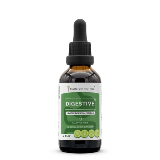 [BRSWGGIRDMCGODLL] Secrets of the Tribe - Digestive, Healthy Digestion Formula, Herbal Supplement Blend Drops Alcohol-Free Liquid Extract (2 fl oz)