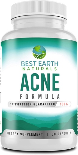 [BRSWYH35PIMGMA34] Best Earth Naturals AcneDostava Formula Blemish Blocker pomaga spodbujati jasno, Radiant, Zdrava koža + Boji Blemishes iz znotraj 30 grofija