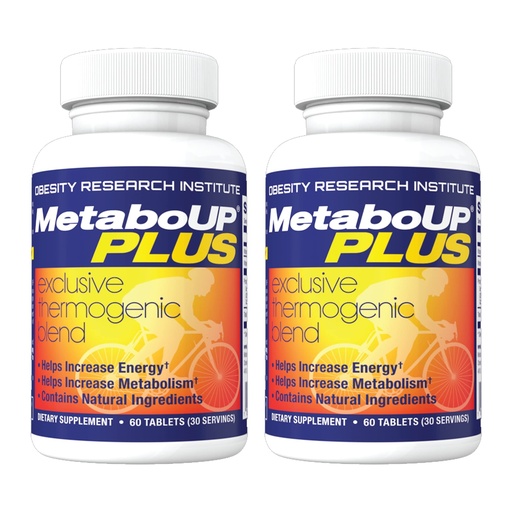 [BRSWIAYECAIAYF3C] Lipozene MetaboUP Plus - 2 60 Ct Bottles - Thermogenic Weight Loss - Energy Booster Pills