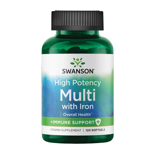 [BRSWIYT7PMOGAFT6] Swanson Multi High Potency 120 Sgels