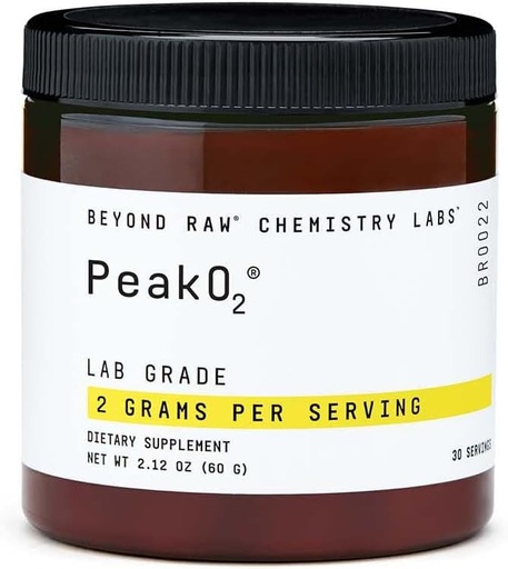 [BRSWYZT4CEBQ4A3V] BEYOND RAW Chemistry Labs Peak 02 Powder, Provides Endurance During Workouts, 30 Servings