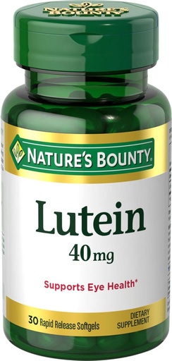 [BRSWIYAYBYBWO2TM] Nature's Bounty Lutein Pills, Eye Health Supplements and Vitamins, Support Vision Health, 40 mg, 30 Softgels
