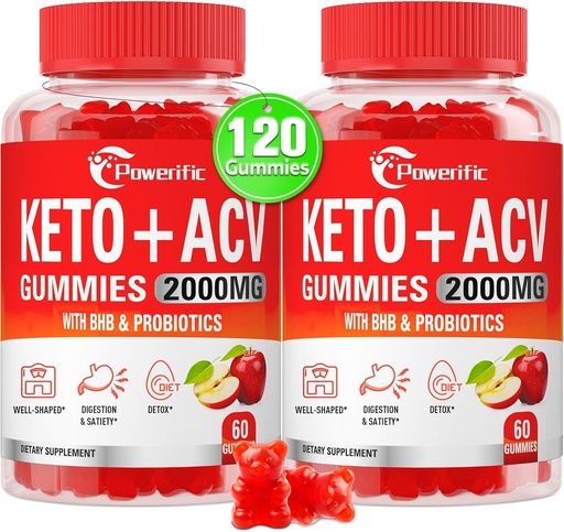 [BRSRAGLYCQIRE2DZ] Õunasiidri äädikakummid, GLP-1 tugi Keto ACV Gummies Max Tugevus 2000mg Õunasiidriäädikas koos ema, probiootikumide ja vitamiiniga B12, seedimiseks, ainevahetuseks, puhastamiseks ja detox dieediks (2 pakendit)