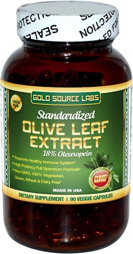 [BRSWKEYBOEDBKFAZ] Organ Olive Leaf Extract Capsules - Pure Organic Olive Leaf Plus Standardized Oleuropein Extract, 90 Vegetarian Caps, 400 mg Maximum Strength Complex for Immune Health