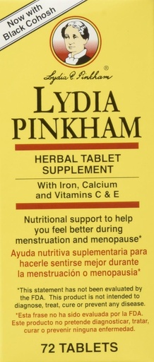 [BRSWIYT7BUIQE2I7] Lydia Pinkham Herbal Supplement tabletter til menstruation og menopause support, 72 Greve
