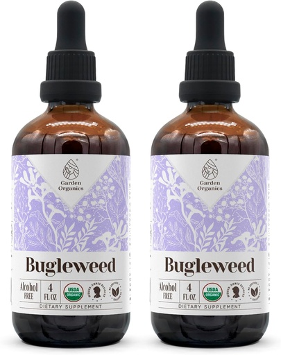 [BRSROZQ3BEGW2GTA] Bugleweed USDA Organic Alcohol- Free Extract 124; Dietary Suplement, High- Potency Tarture, Respiratory System 124; Natural Certified Organic Bugleweed (Ze LAN, Lycopus Virginicus) Dry Herb 2x4 oz