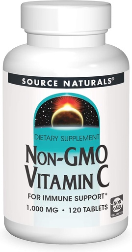 [BRSWKZA6BB6BMG3C] SOURCE NATURALES Non- GMO vitamin C Tablet, 120 Počet
