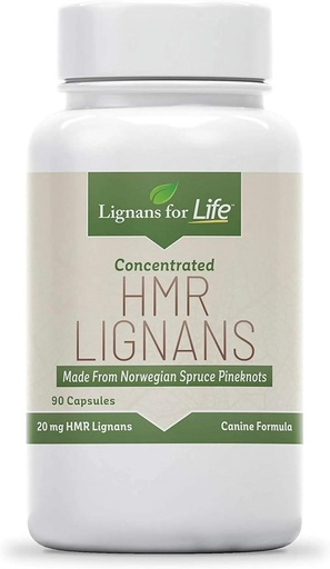 [BRSWIFI5CF4BUALK] Lignans For Life HMR Lignans 20mg - 90 Capsules - Vitamin for Healthy Pet | Natural Multivitamin | Wellness Supplement | Overall Health with Phytonutrients