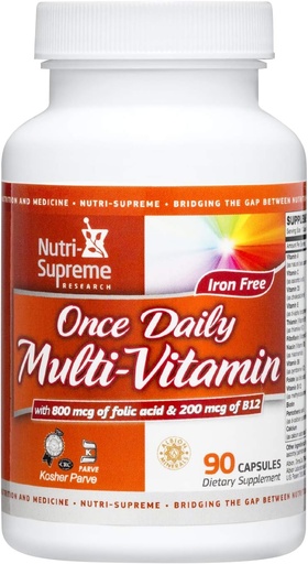 [BRSWIF35C4GRGCLU] Nutri Supreme Research Once Daily Multi - Vitamina 90 cápsulas