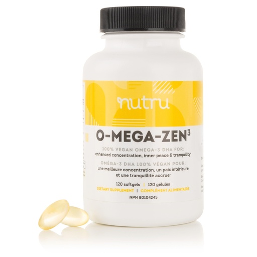 [BRSWYFQRBF6AMAD6] O-Mega-Zen3 Vegan Omega 3 DHA Supplement - 400 mg DHA Essential Fatty Acids - Carrageenan Free - Premium Algal Based Fish Oil Alternative Supplement - 120 Softgels