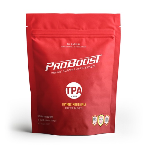 [BRSWIYT3BMNGY2LG] Thymic Protein A Powder Packets (4 McG TPA) – Immune System Support Supplement - All Natural, Non-GMO Formula - 30 Packets