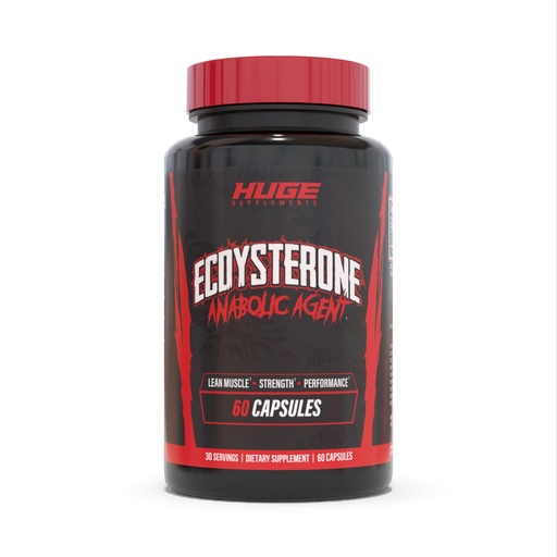 [BRSW2Y36BYIQ4HLH] Huge Supplements Ecdysterone Supplement, Natural Muscle Builder for Men, 1000mg Beta Ecdysterone Per Serving, Optimally Dosed, Superior Absorption, 98% Highest Purity Available
