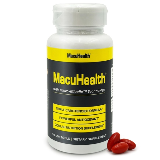 [BRSWIEINPMPBKETG] Macuhealth Triple Carotenoid Formula - Eye Vitamins for Adults - 90 Softgels, 3 Month Supply
