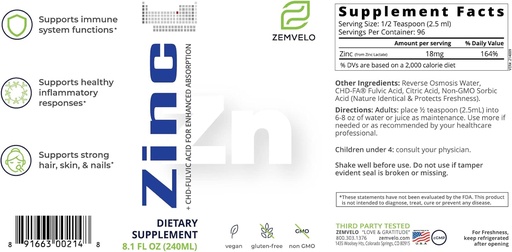 [BRSWIYL5BEBGADA5] Flydende Ionic Zink124; 3 Måneder Supply 124; Opmuntre Clear Skin Shue 124; Vedvarende energi