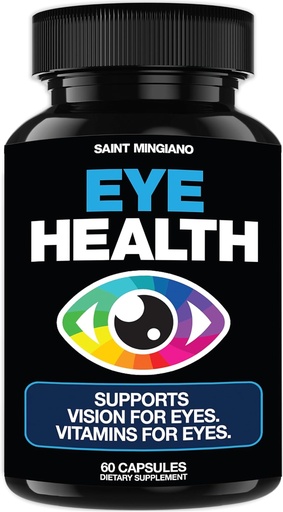 [BRSROAIKC4PQOE3J] Eye Care & Vision Vitamins Supplement 60 Capsules - Supports Eye Strain, Dry Eyes, and Vision Health - Supports Vision, Ocular and Macular Health - 14 Active Ingredients, Lutein.