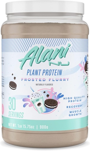 [BRSW2CY6AQNRE3LU] Alani Nu Plant-Based Protein Powder Frosted Flurry | 17g Vegan Protein | Meal Replacement Powder | No Sugar Added | Low Fat, Low Carb, Dairy Free, Pea Protein Isolate Blend | 30 Servings