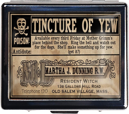 [BRSROHTQCMARACLK] 7 Hari Chromed Penyelenggara Pil Perak Shiny dengan Mirror Inside Memiliki 8 Kompartemen Terpisah Rekursi Kotak Pil 7 Hari (Vintage Poison Label)