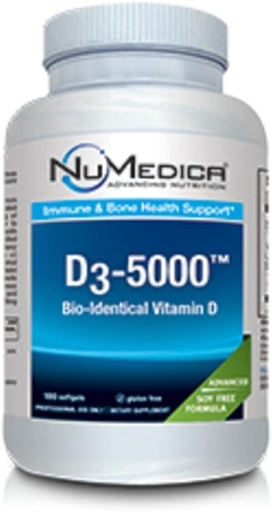 [BRSWI2Q5CQFAIHI3] NuMedica - D3 5000 Large - Vitamin D3-180 softgels