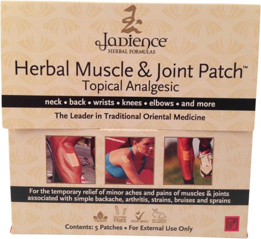 [BRSWIZD3BB5ROD32] Jadience Patch for Muscle & Joint Pain Relief: 5/Box | Dit Da Jow Formulas for Sore Neck, Back, Shoulders, Arms, Hands, Wrists, Hips, Legs, Knees & Feet | Natural Analgesic | Hypoallergenic