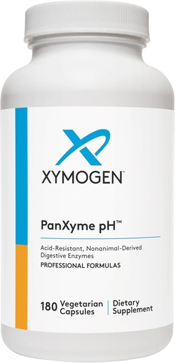 [BRSWIYIZCF4QGAI5] XYMOGEN PanXyme pH - Digestive Enzymes for Gut Health - Amylase, Lipase, and Protease Enzyme Supplement - Gut Health Supplements for Digestion Support - Gluten Free + Vegan (180 Capsules)