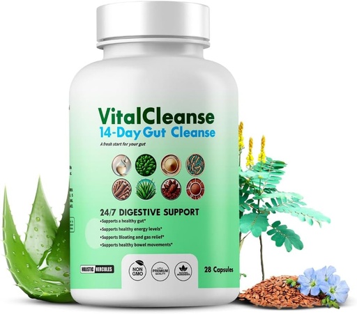 [BRSRAEIBOZYGYCQZ] Holistic Hercules Vital Cleanse - Deeply Refreshing 14 -Day Revitalizing Cleanse: Gut & Colon Support