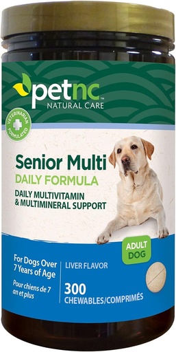 [BRSWKHQQBENRYCI7] PetNC Natural Care Senior Multivitamin Chewables for Dogs