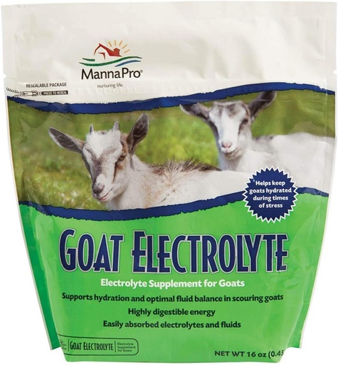 [BRSWGGICBN7AOAAZ] Manna Pro Goat Electrolyte, 1 Pound, Supplement for Proper Hydration