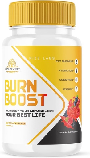 [BRSROGINBZ6QKCL5] rize labs Gold Vida Burn Boost Weight Loss Supplement, Capsules for Total Body Wellness and a Healthy Lifestyle, Pills for Leaner Physique (60 Capsules)