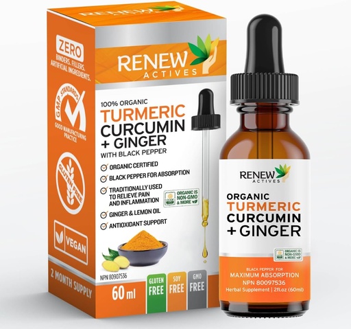 [BRSWKHY2OQDQMCT5] Renew Actives Turmeric Liquid Extract with Ginger & Lemon Oil