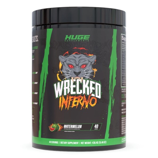 [BRSRA2Q5DEHBAHTG] Wrecked Inferno - Thermogenic Pre Workout For Men & Women, Increase Energy, Boost Thermogenesis & Metabolism, Enhance Exercise Performance - Contains L-Citrulline, L-Carnitine, Beta-Alanine & More
